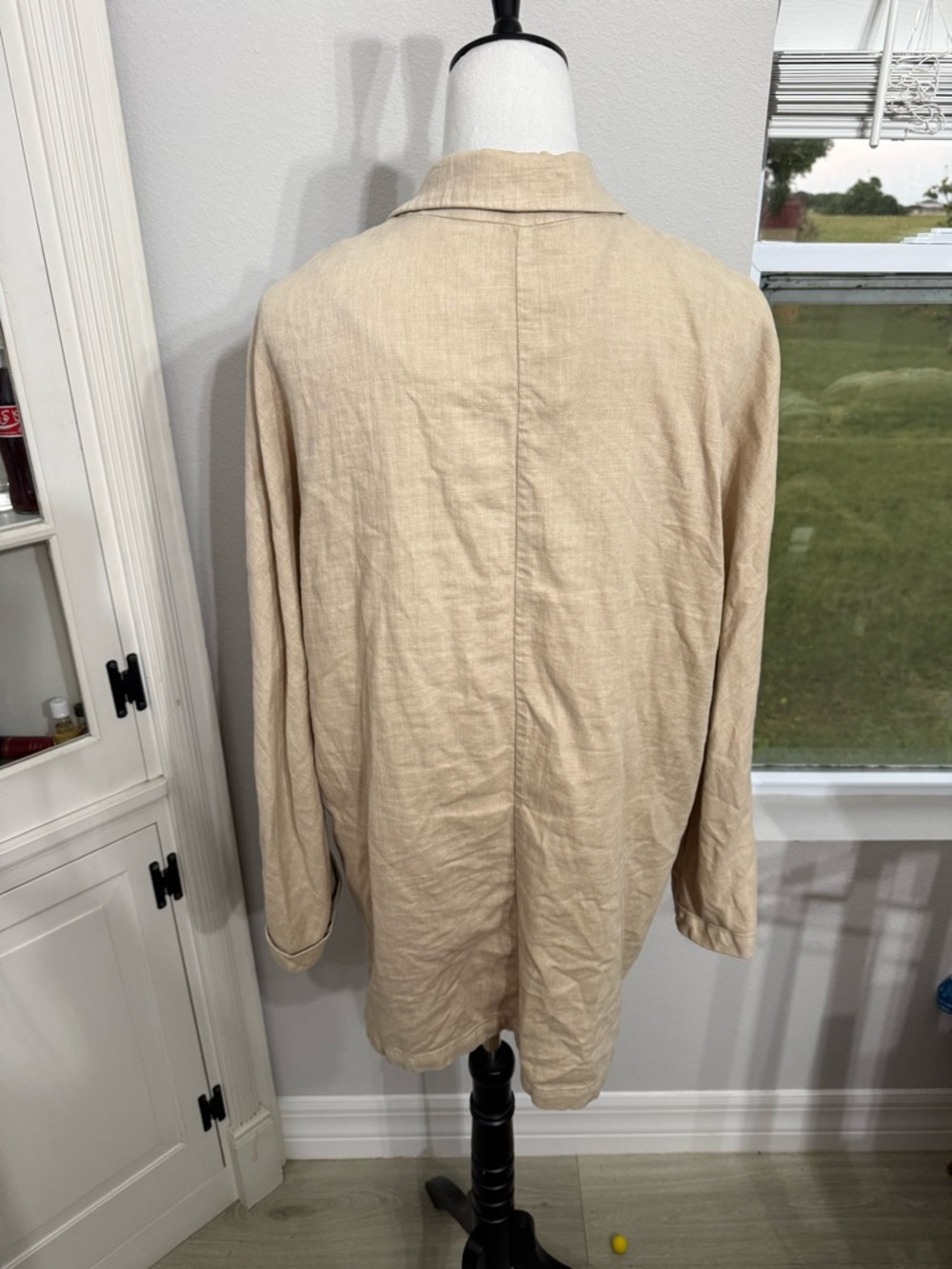 Anthropologie - Pilcro Beige Women's Lightweight Oversized Jacket - Picture 3 of 9